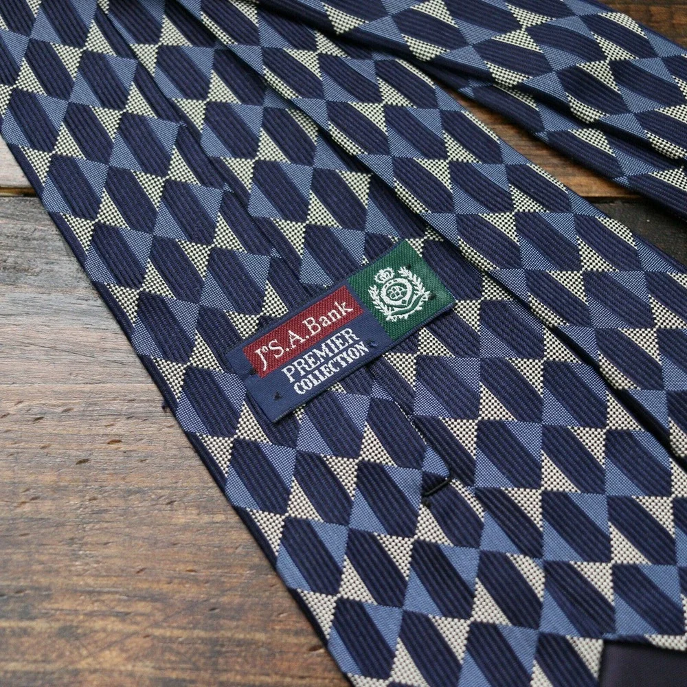 VTG Jos A‎ Bank Premier Collection Men's Neck Tie Silk - Abstract